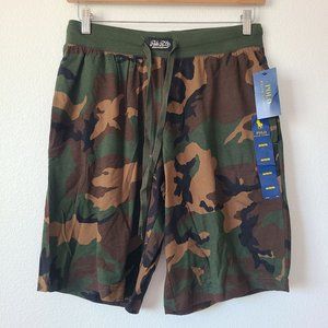 Polo Ralph Lauren Camo Sleep Shorts Size M Green Loungewear Athleisure